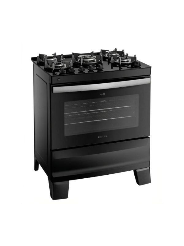 Fogão 5 Bocas com Mesa de Vidro